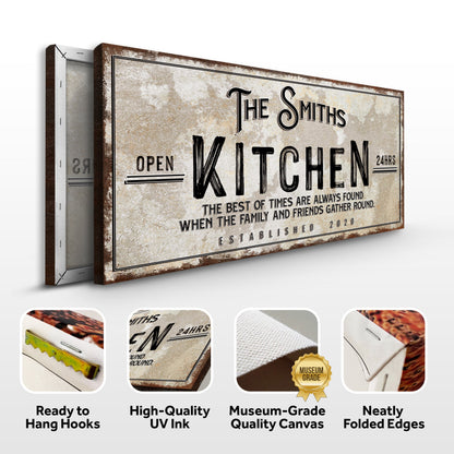 Family Kitchen Sign by Tailored Canvases