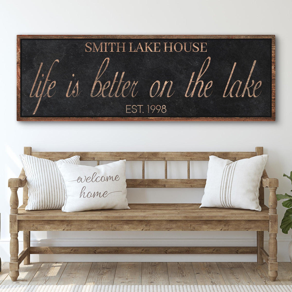 Life Is Better On The Lake Sign by Tailored Canvases