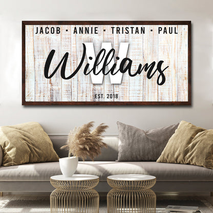 Family Wood Sign III by Tailored Canvases