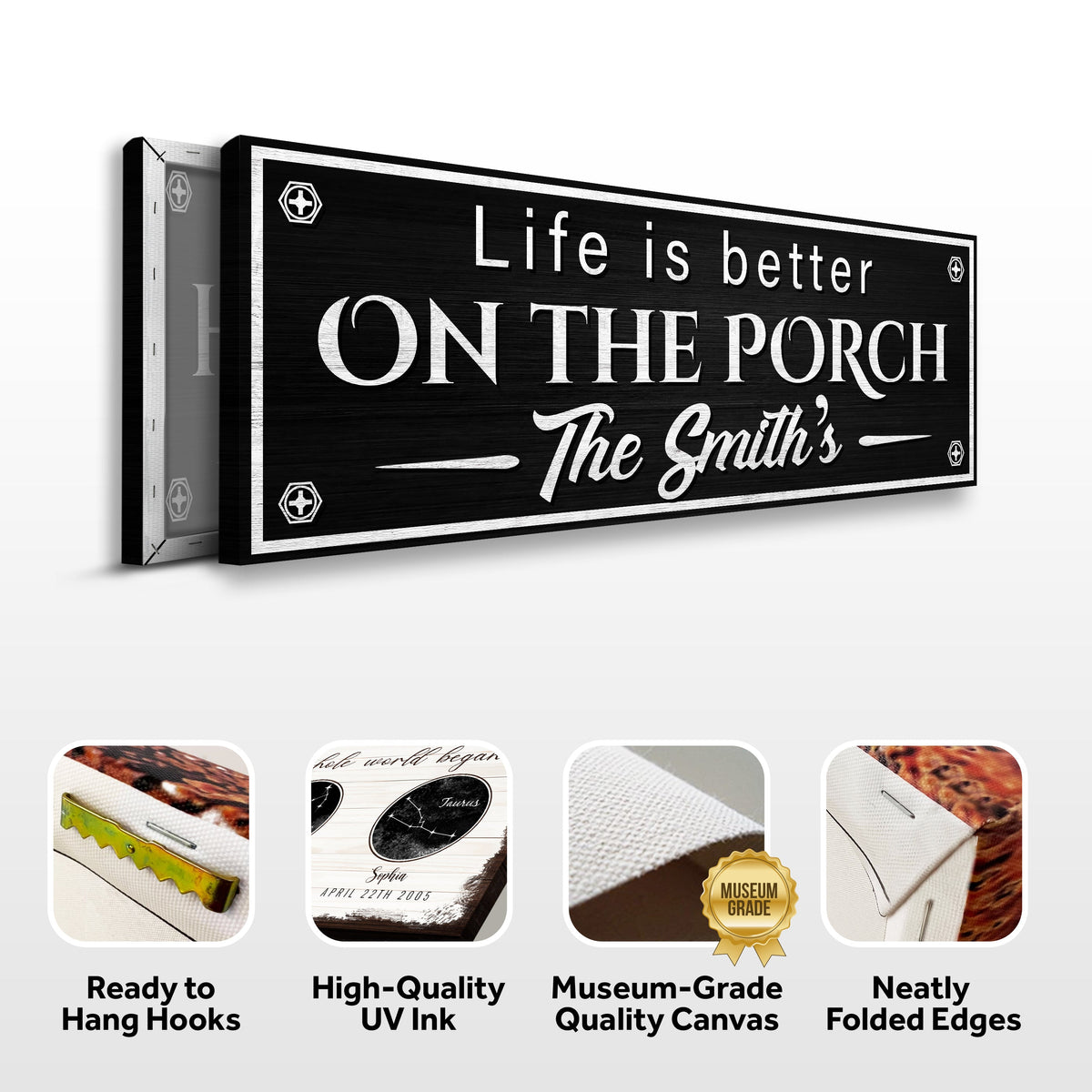 Family Name Porch Sign by Tailored Canvases
