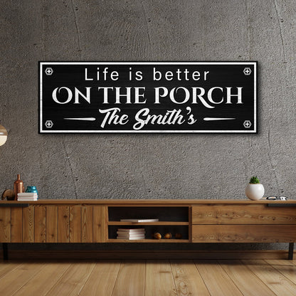 Family Name Porch Sign by Tailored Canvases