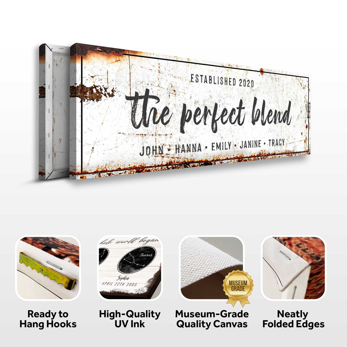 The Perfect Blend Sign by Tailored Canvases