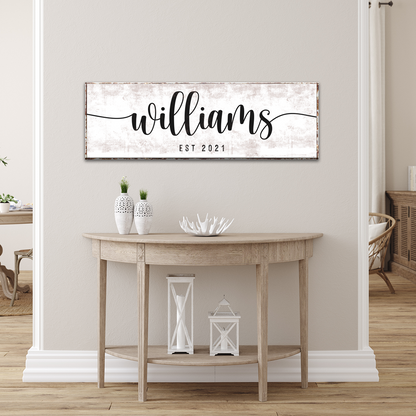 Special Family Sign by Tailored Canvases