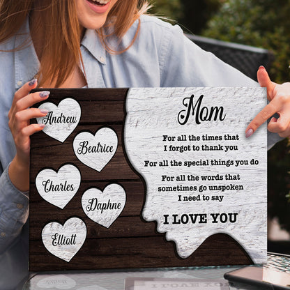 Mother's Day Sign I Need to Say I Love You by Tailored Canvases