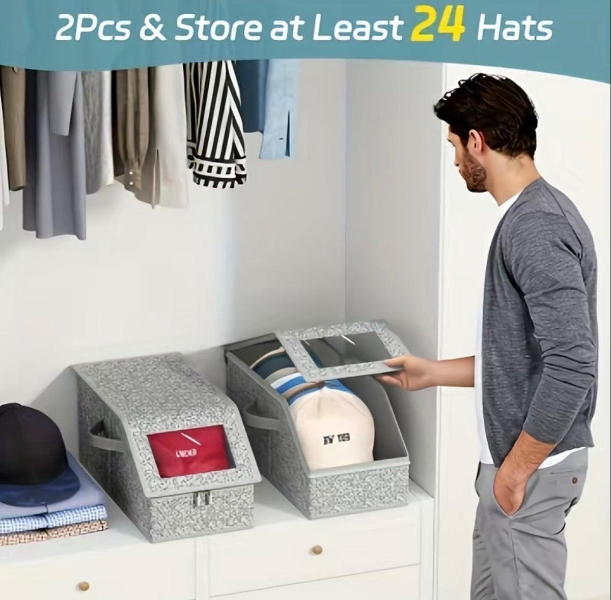 StackPro Baseball Cap Organizer by V.I.P Digital Presence