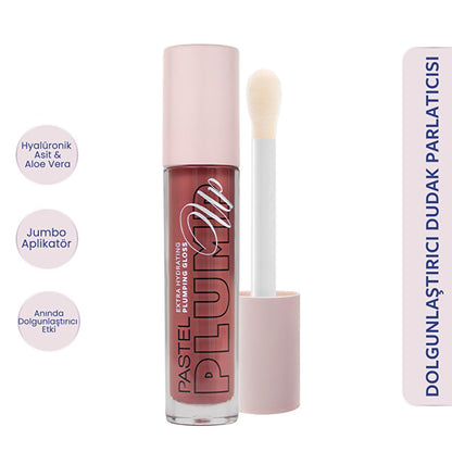 Pastel Profashion Plump Up Extra Hydrating Plumping Gloss 212 - Hydrating Lip Gloss, Vegan Lip Care, Cruelty-Free Cosmetics by Beauty Care Bag