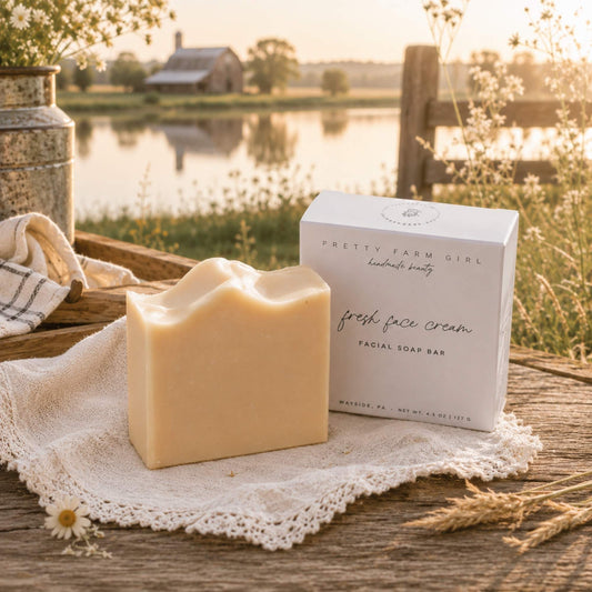 Fresh Face Cream Facial Bar by Pretty farm girl