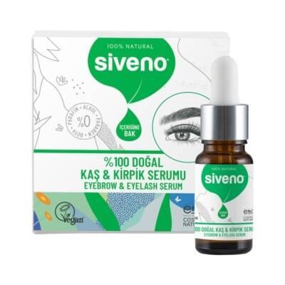 Siveno Natural Eyelash and Eyebrow Serum - 10ml, Argan Oil, Vitamin E, Paraben-Free by Beauty Care Bag