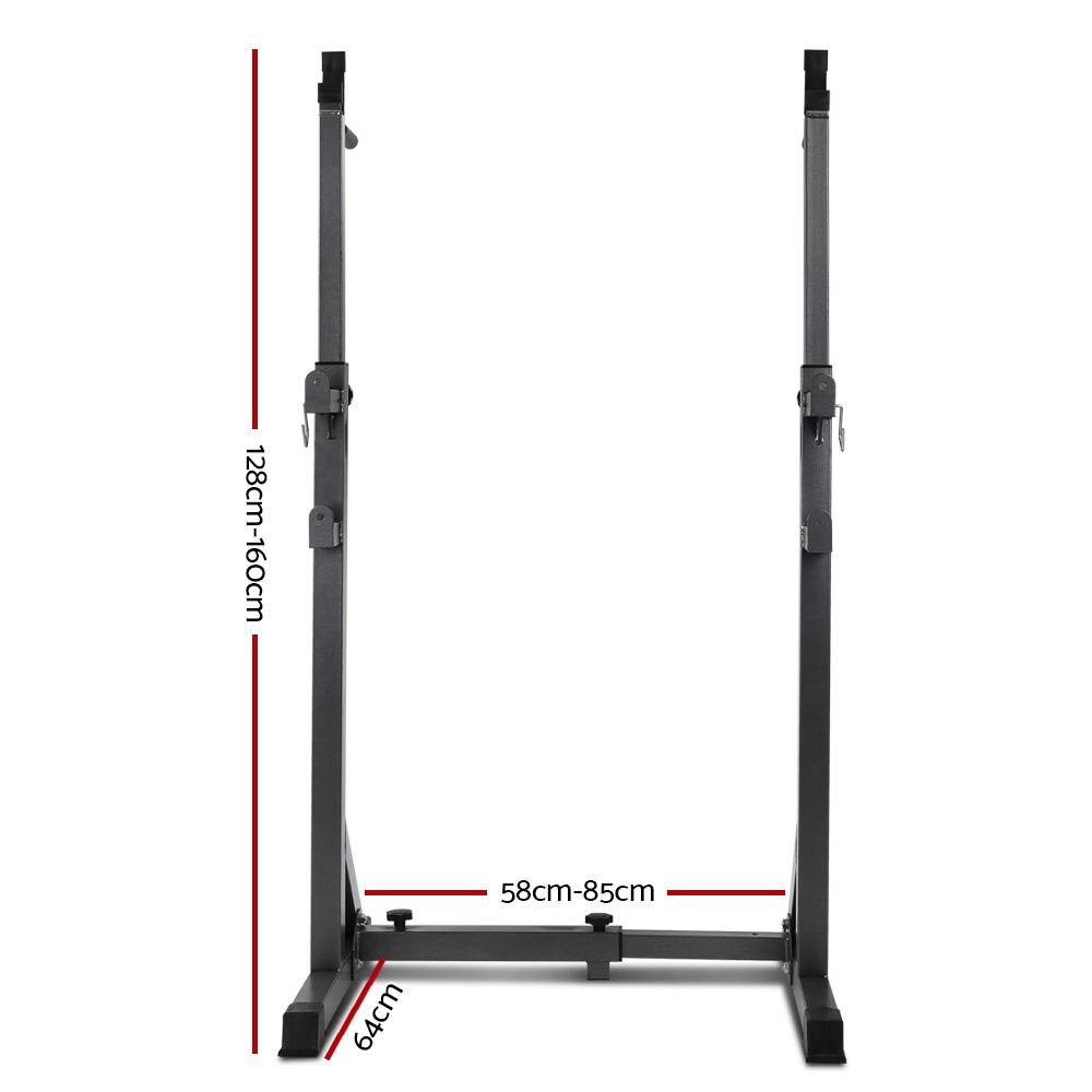 Everfit Weight Bench Adjustable Squat Rack Home Gym Equipment 300kg by Ozdingo