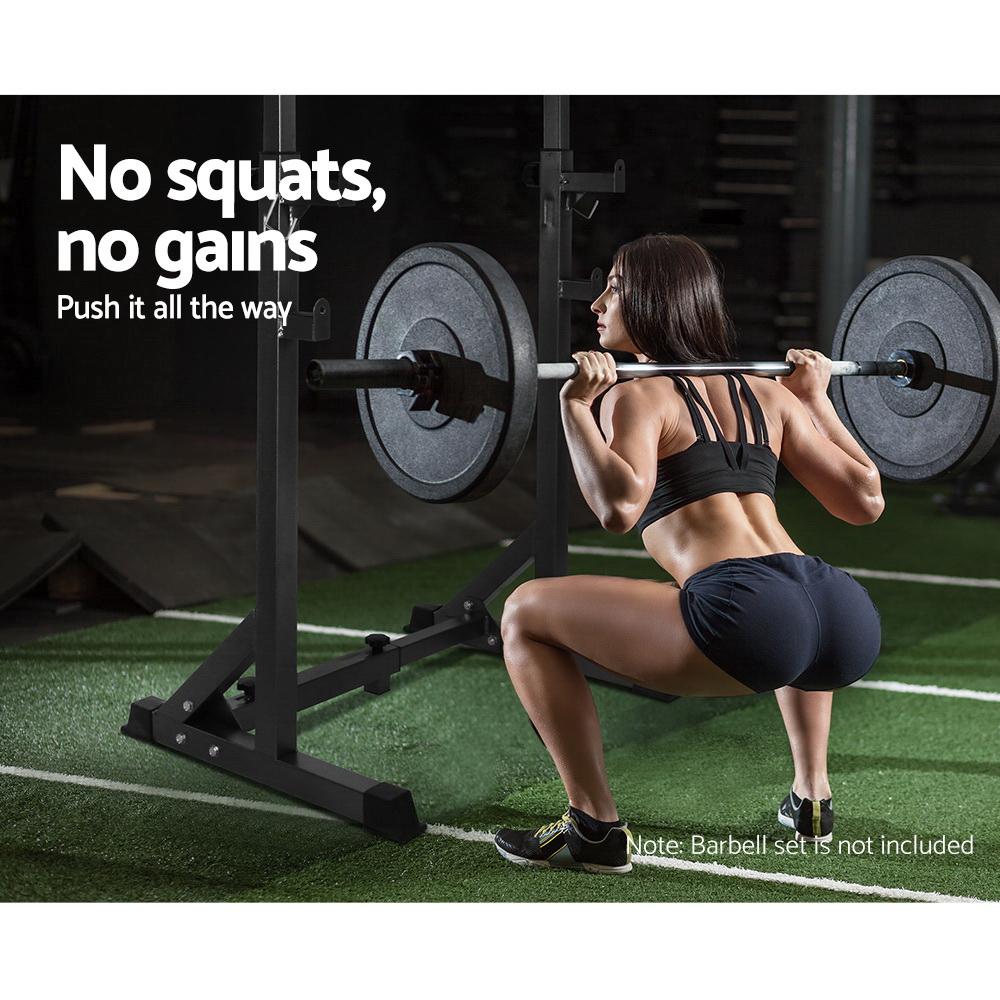 Everfit Weight Bench Adjustable Squat Rack Home Gym Equipment 300kg by Ozdingo
