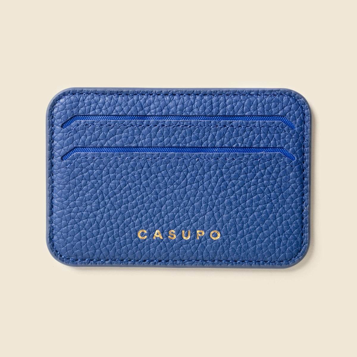 Mag Safe Leather Wallet with RFID - Cobalt by CASUPO