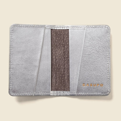 Compact Bifold with RFID Protection - Silver by CASUPO