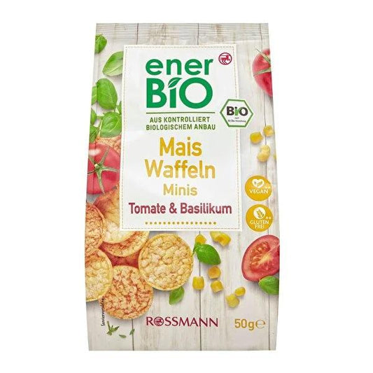 Enerbio Organic Tomato Basil Popcorn - Healthy Vegan Gluten-Free Snack, 50g by Beauty Care Bag