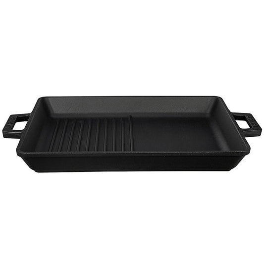 Lava enameled cast iron hybrid grill pan, 10x12 inch