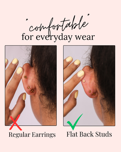 Crystal Flat Back Stud by Rose & Clay