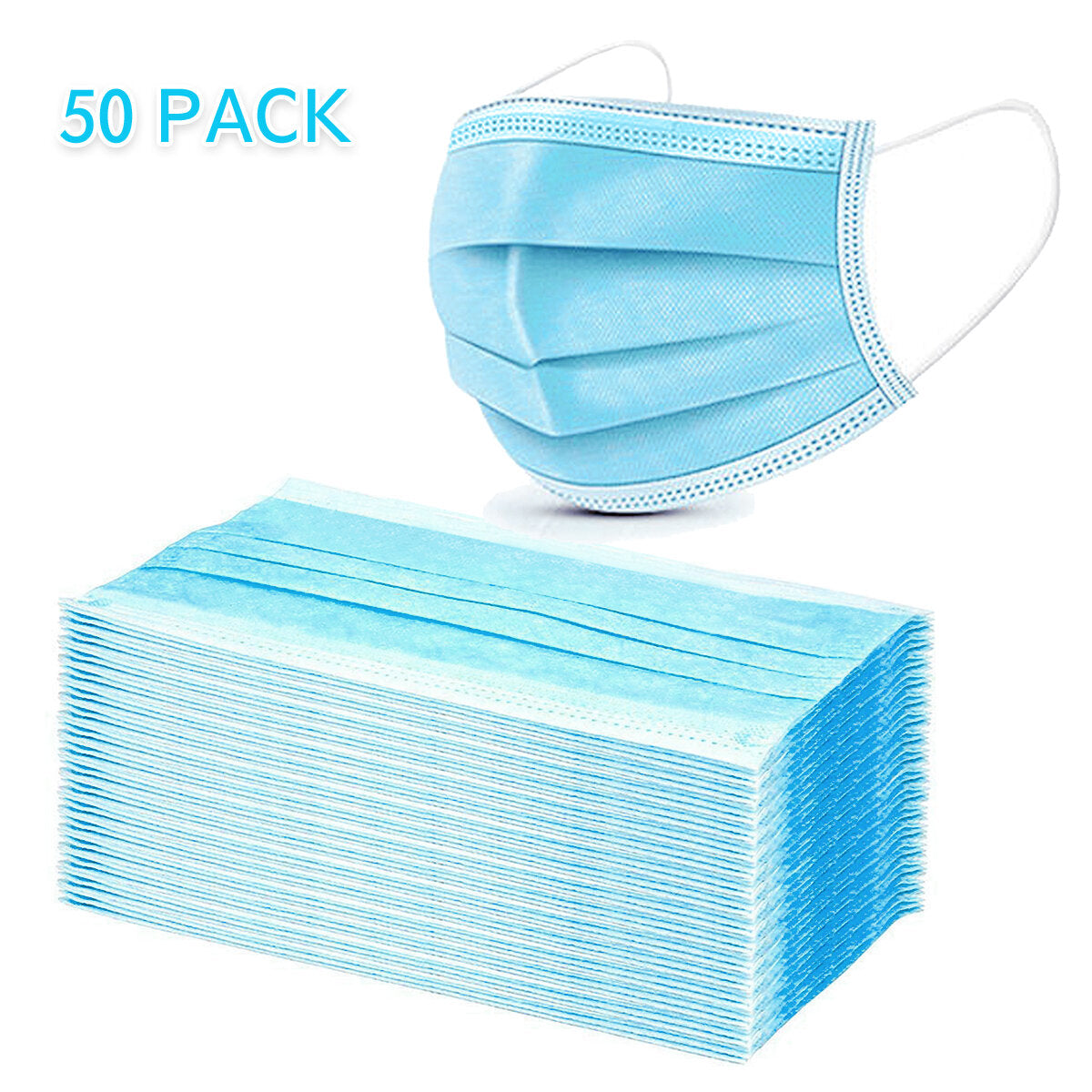 Disposable Protective Face Mask - Pack of by Avera Group