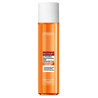 L'Oreal Paris Revitalift Vitamin C Toner: Exfoliating PHA AHA, Brightens Dull Skin & Minimizes Pores - Gentle & Effective by Beauty Care Bag
