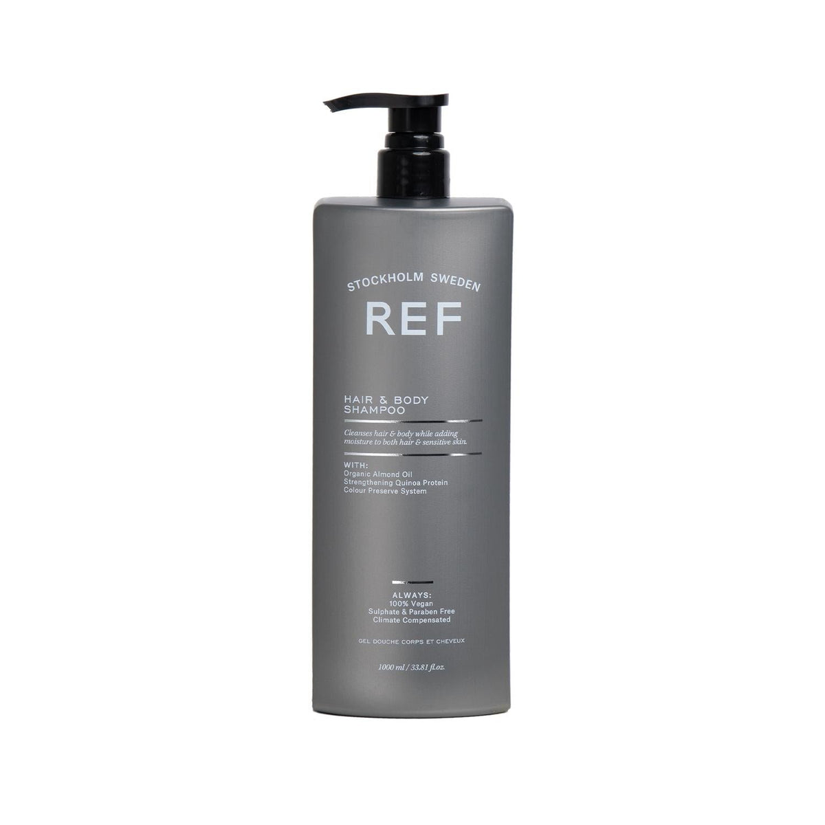 REF moisturizing 2-in-1 hair and body wash, 1000ml