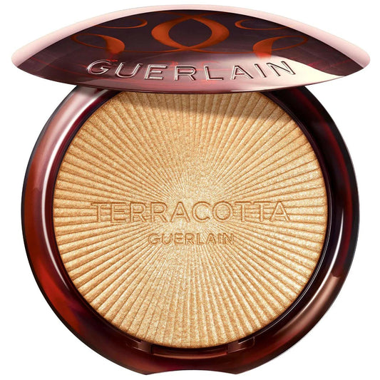 Terracotta Luminizer Highlighter Powder: Achieve a Radiant Golden Glow with Argan Oil & Natural Finish - Cruelty-Free, Buildable Formula by Beauty Care Bag