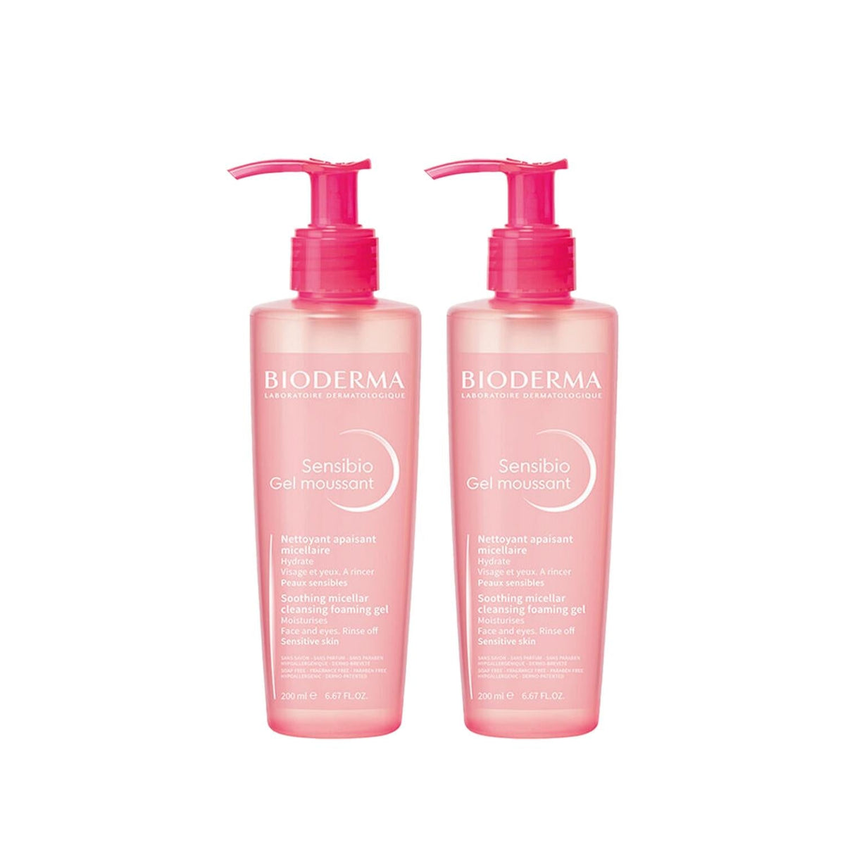 Bioderma Sensibio foaming cleansing gel, 2 x 200ml