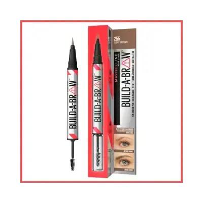 Maybelline Build-A-Brow: 2-in-1 Soft Brown Eyebrow Pen & Setting Gel | Long-Lasting Definition, Easy Application, Natural Look by Beauty Care Bag