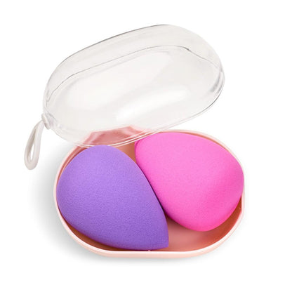 Eklips 2-Piece Makeup Sponge Set for Flawless Blending by Beauty Care Bag