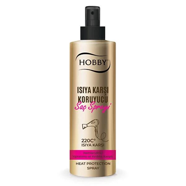 Hobby Heat Protective Hair Spray - Anti-Frizz, 250ml - Protects Hair Up to 220 °C by Beauty Care Bag