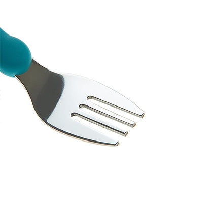 Babyjem Stainless Steel Baby Utensil Set - BPA Free, Ergonomic Design for Independent Eating by Beauty Care Bag