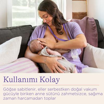 Lansinoh Silicone Breast Milk Collector & Saver: Hands-Free Leak Catcher for Effortless Breastfeeding & Pumping by Beauty Care Bag