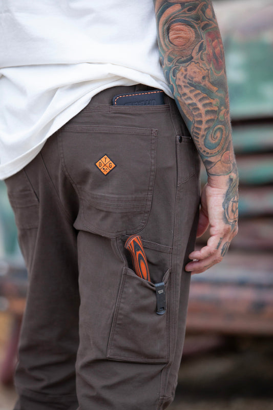 Trailblazer Taper Fit Pants - DK BRN by Off The Grid Surplus