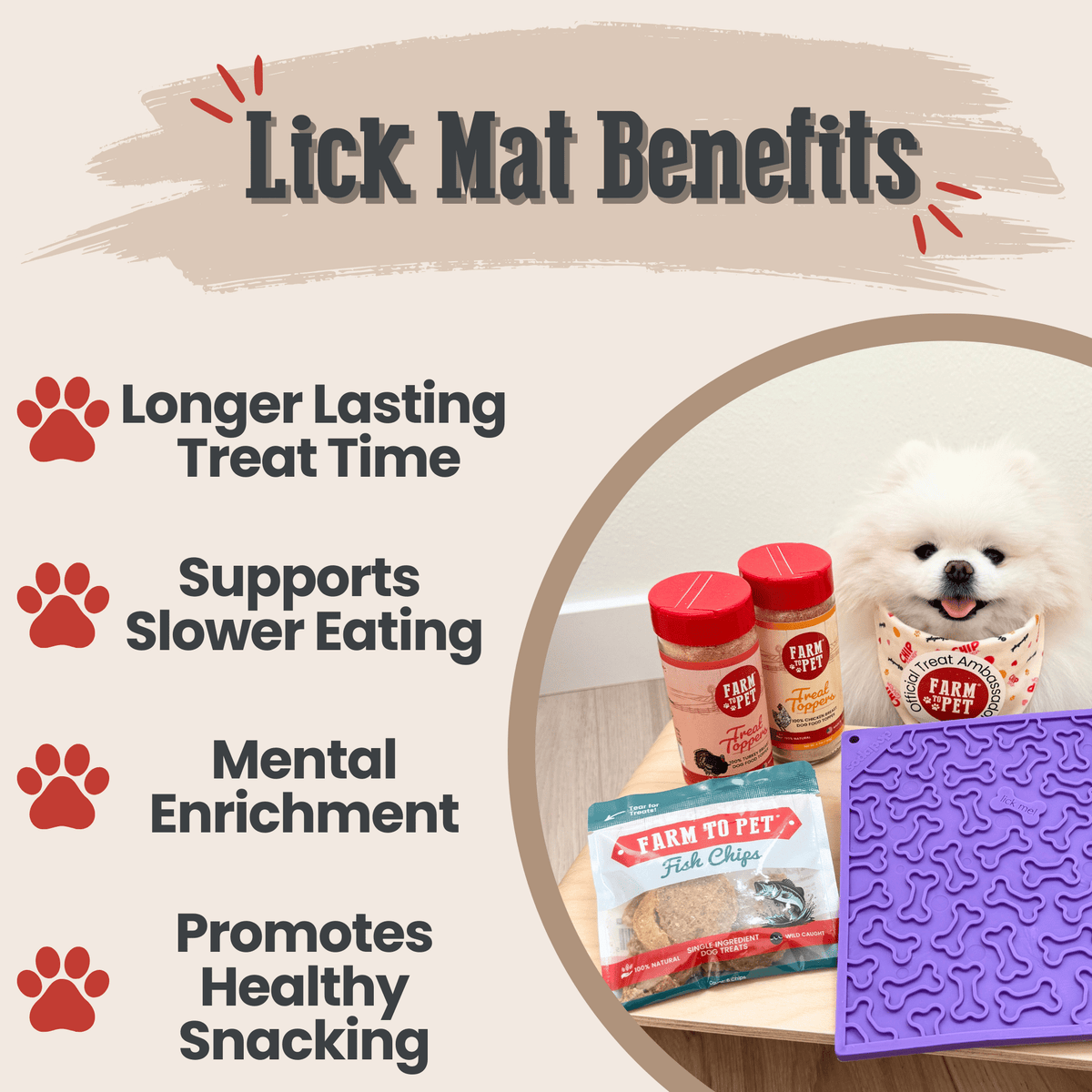 Dog Lick Mats by Farm To Pet