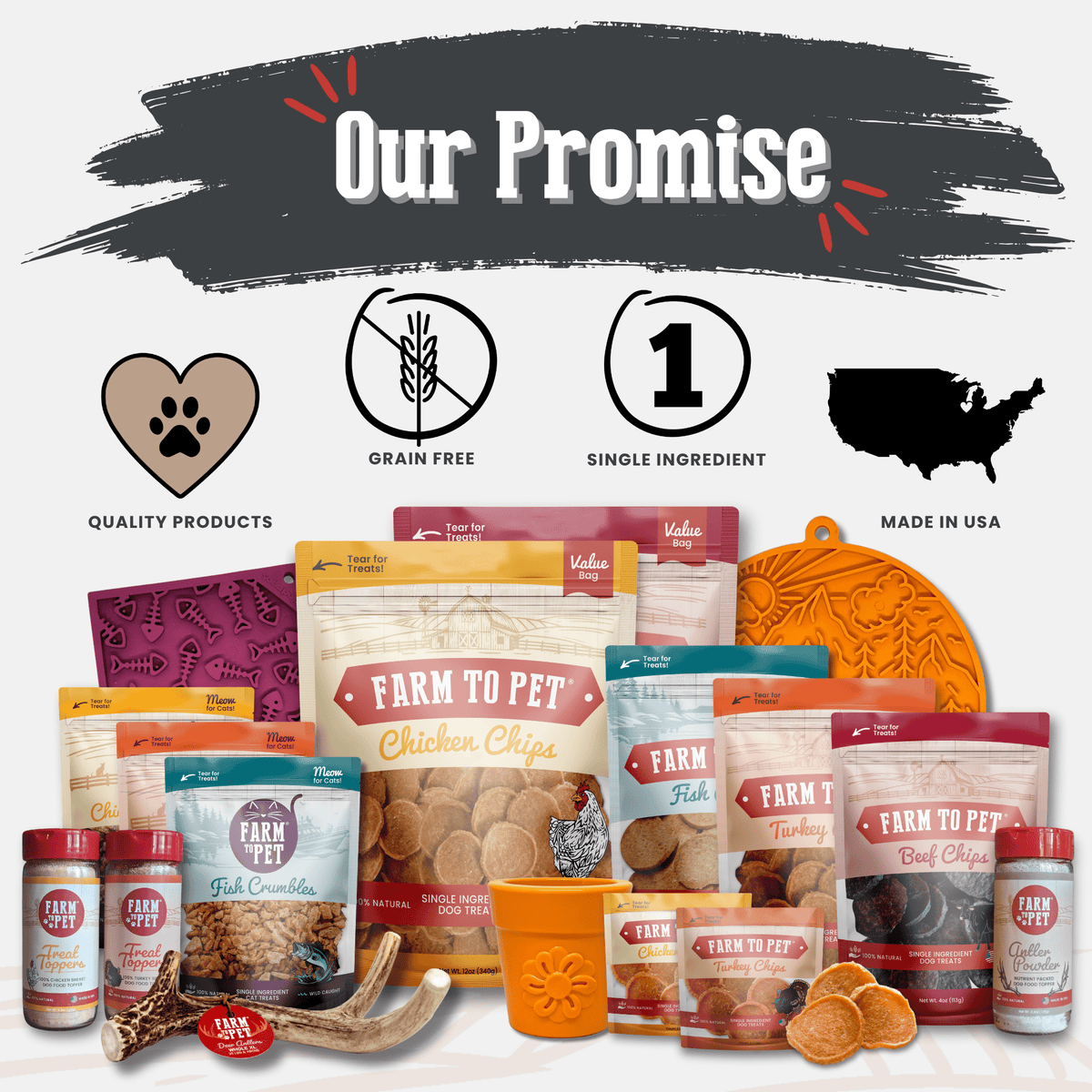 Reindeer Antler Dog Chews | Organic Chews for Dogs by Farm To Pet