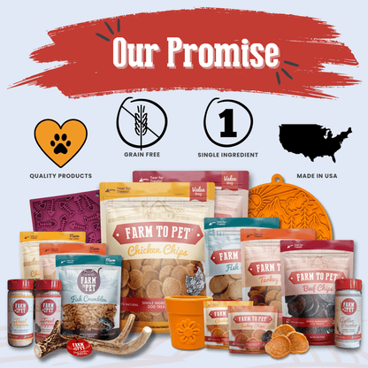 Americana Chicken Chips for Dogs | Celebrate with USA-made Dog Treats by Farm To Pet