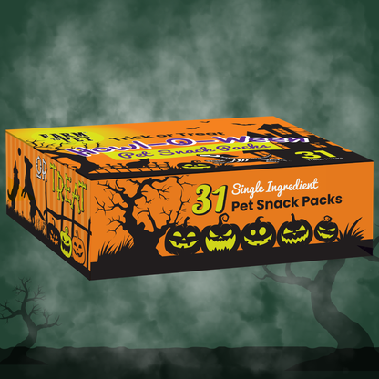 Halloween 31 Snack Pack Dog Treat Box by Farm To Pet