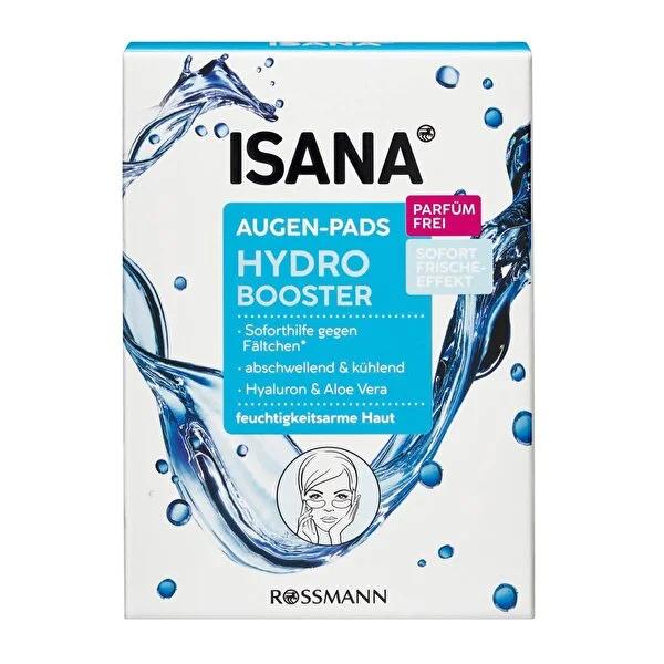Isana Hydro Booster Eye Care Pads - Intense Hydration, Reduce Fine Lines & Puffiness - Hyaluronic Acid & Vitamin E - 12 Count by Beauty Care Bag