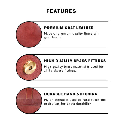 The Grimes Crossbody by Classy Leather Bags