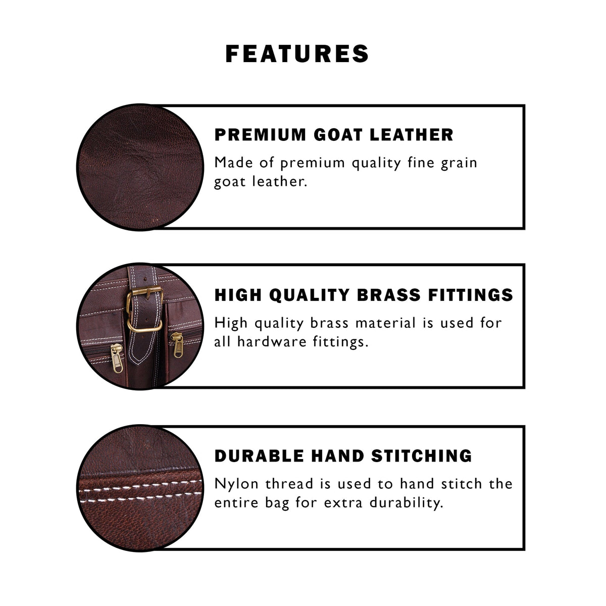 Baxter Vintage Duffel by Classy Leather Bags