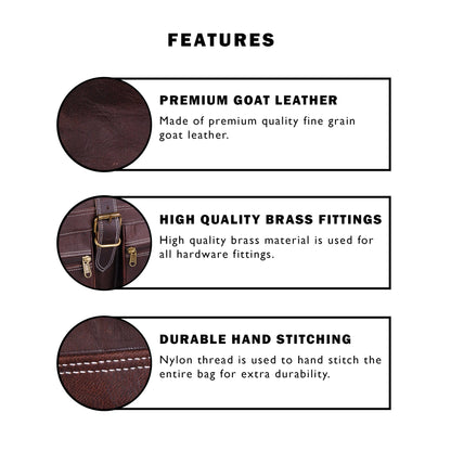 Baxter Vintage Duffel by Classy Leather Bags