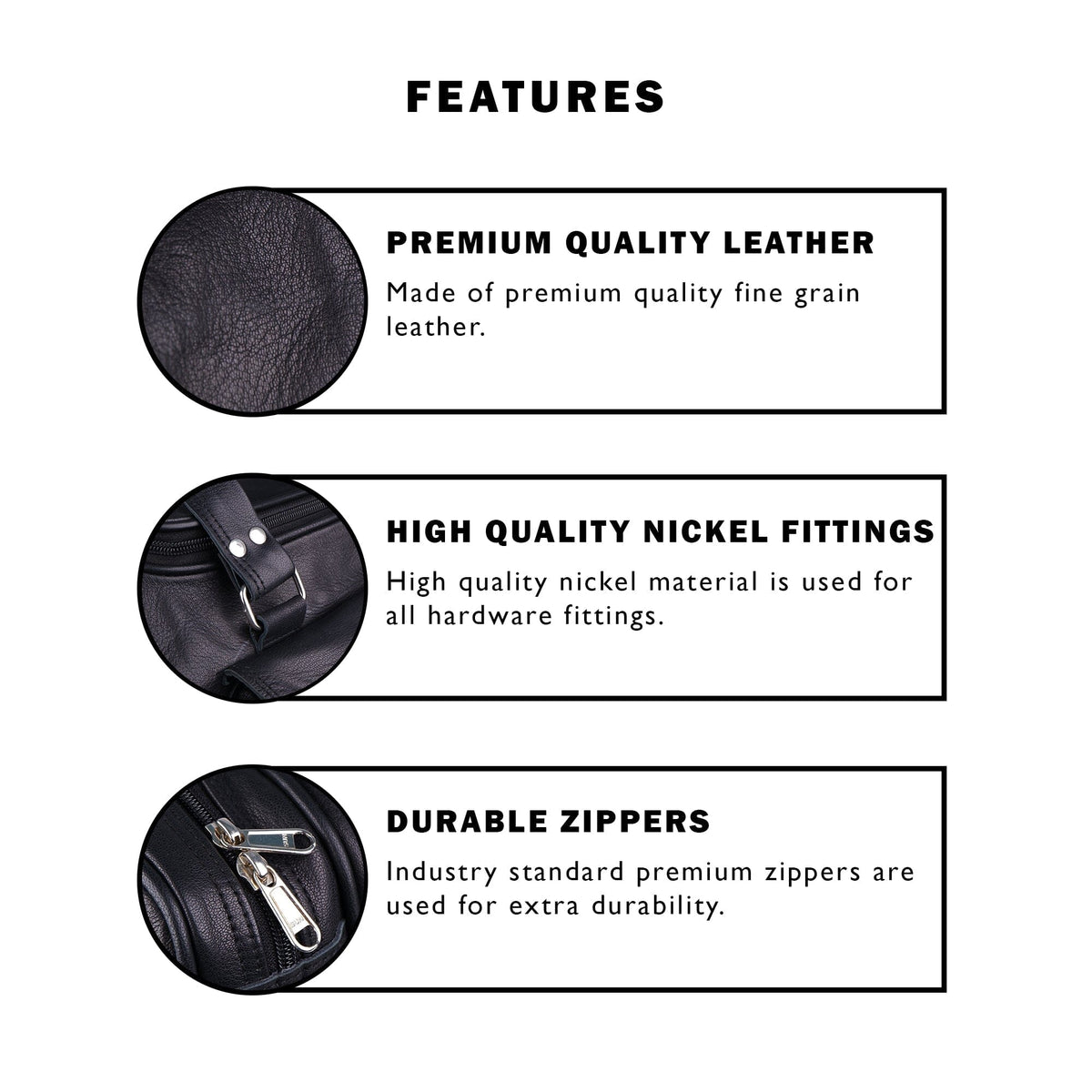 The Dark Knight Traveler + FREE Toiletry Bag by Classy Leather Bags