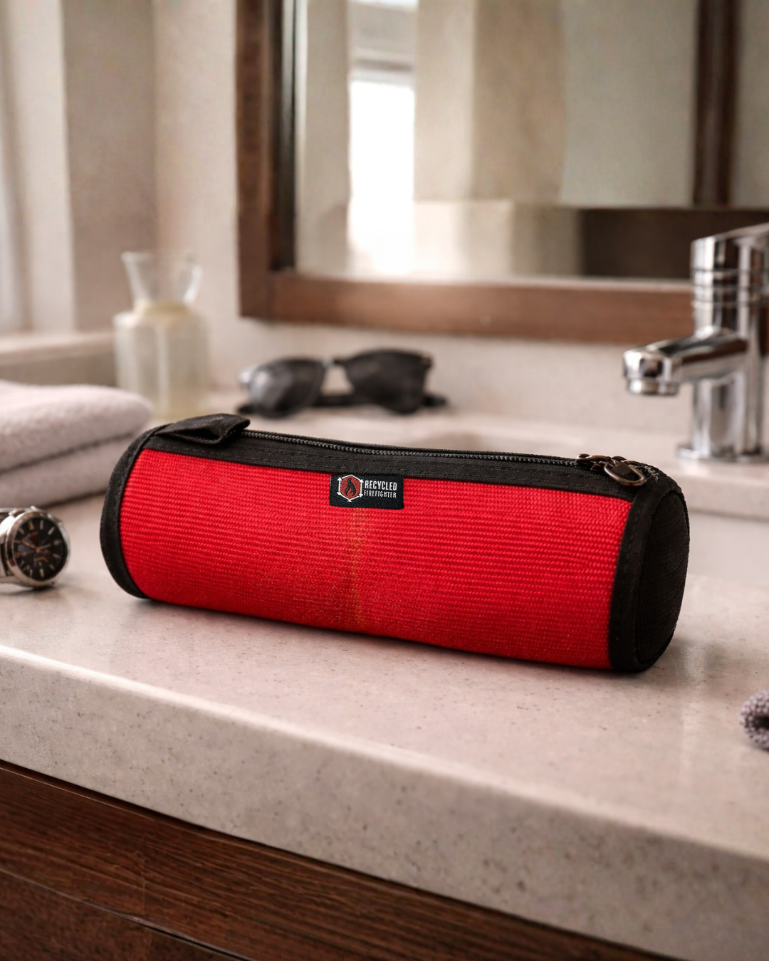 Fire Hose Dopp Kit by Recycled Firefighter