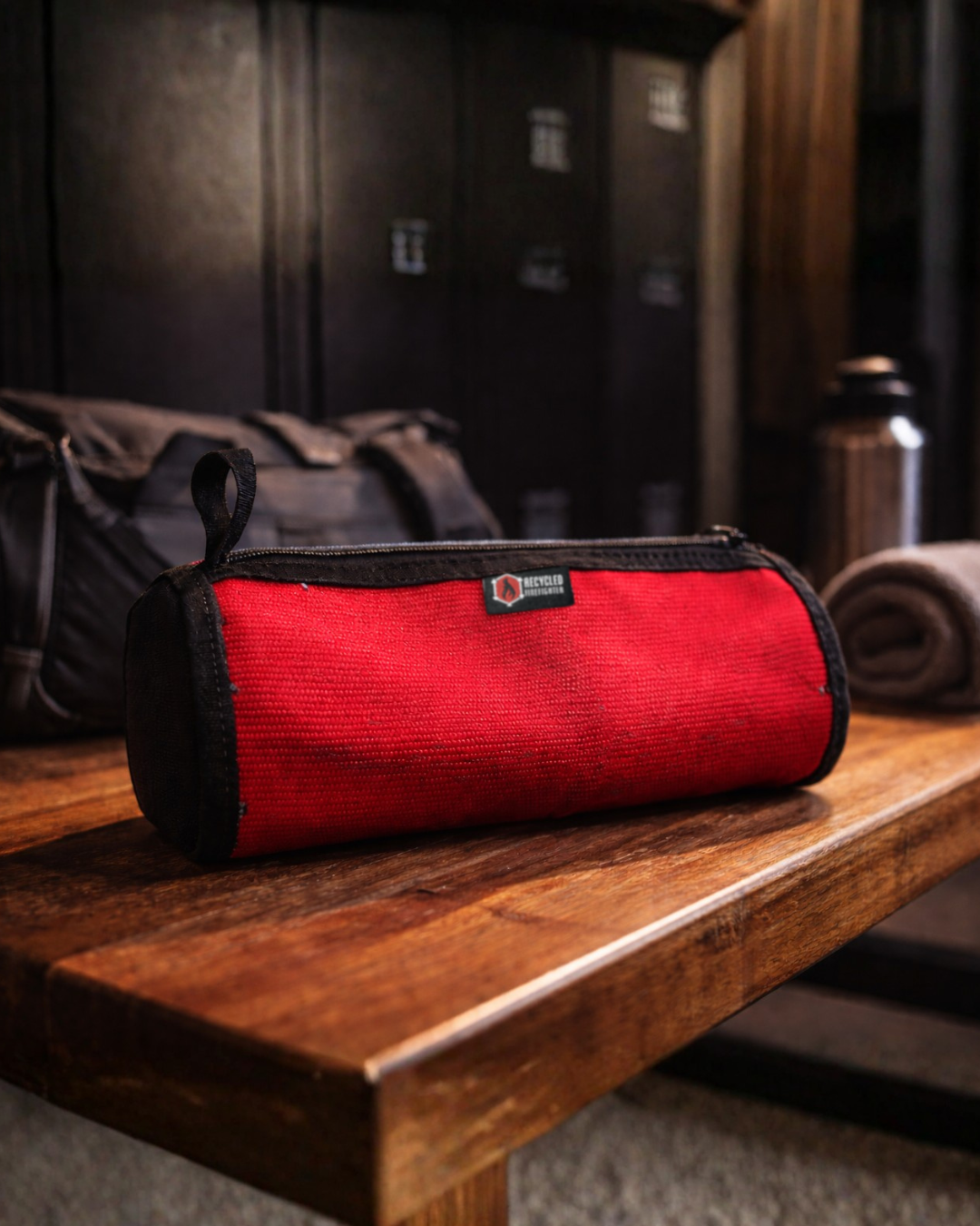 Fire Hose Dopp Kit by Recycled Firefighter