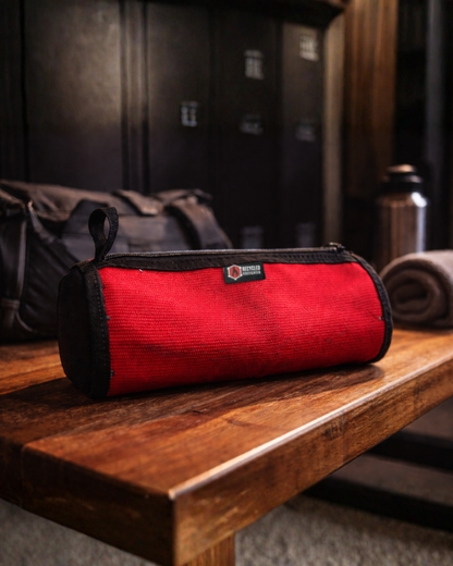 Fire Hose Dopp Kit by Recycled Firefighter