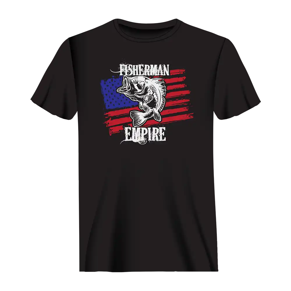 Fisherman American Empire Color Man T-Shirt by Outdoorzees