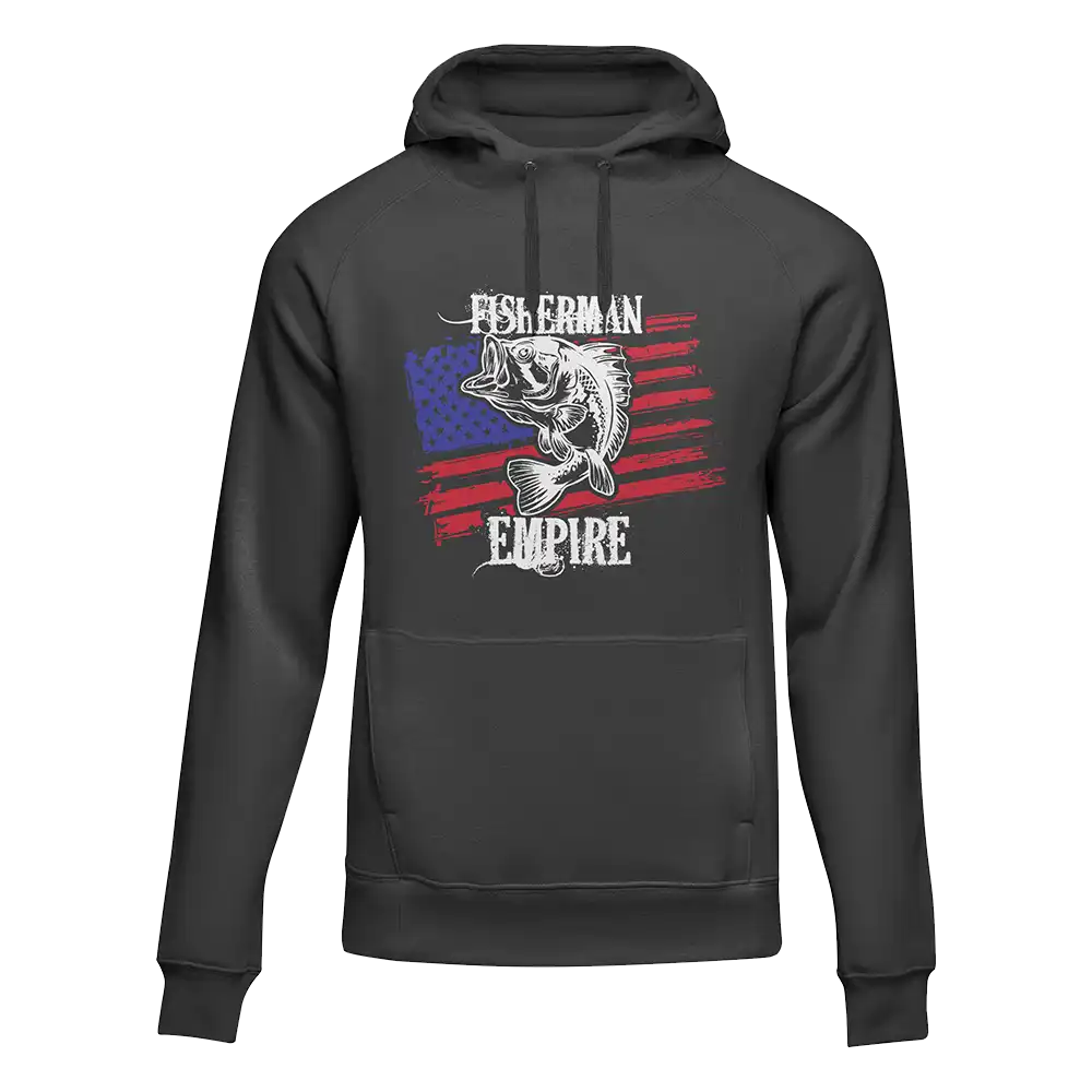 Fisherman American Empire Color Unisex Hoodie by Outdoorzees