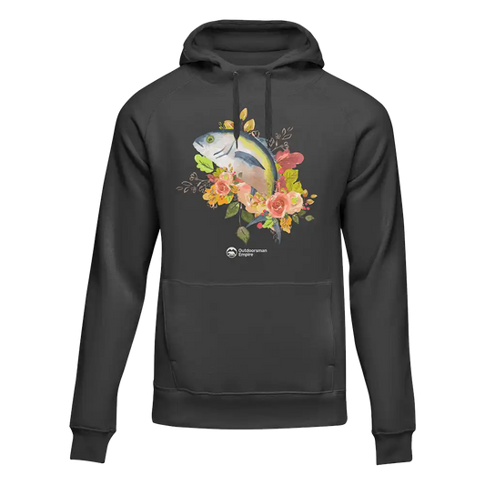 Fishing Flower' Unisex Hoodie by Outdoorzees