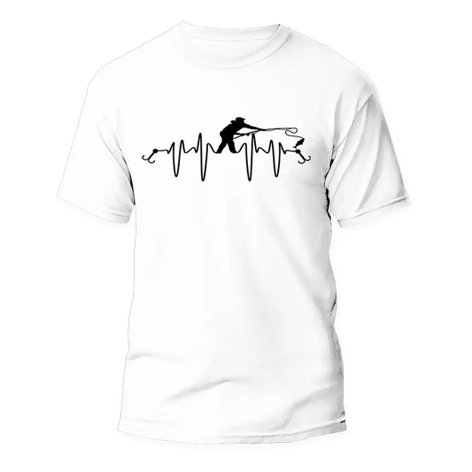 Fishing Heart Beat Man T-Shirt by Outdoorzees