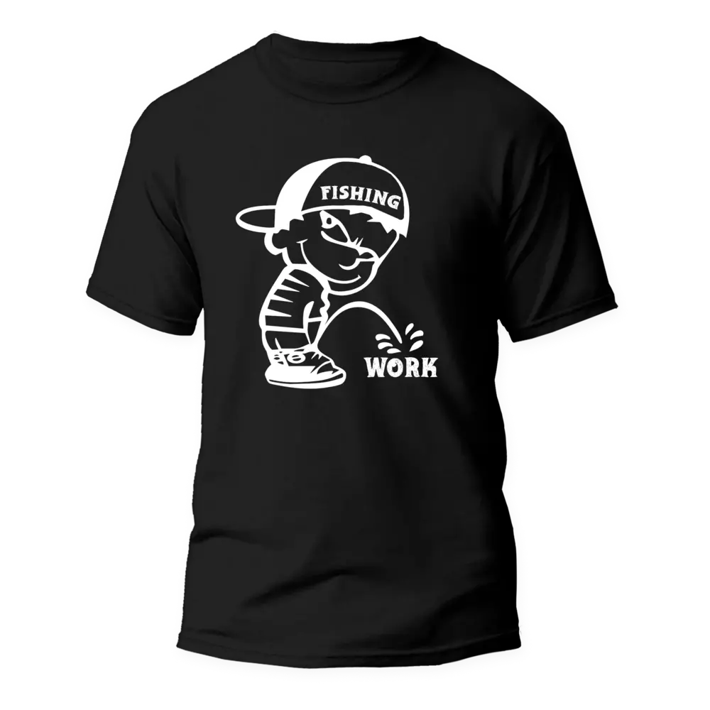 Fishing And Work Man T-Shirt by Outdoorzees