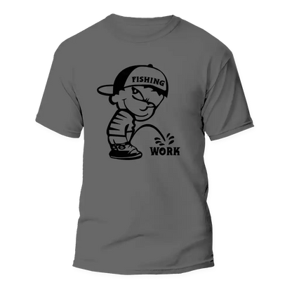 Fishing And Work Man T-Shirt by Outdoorzees
