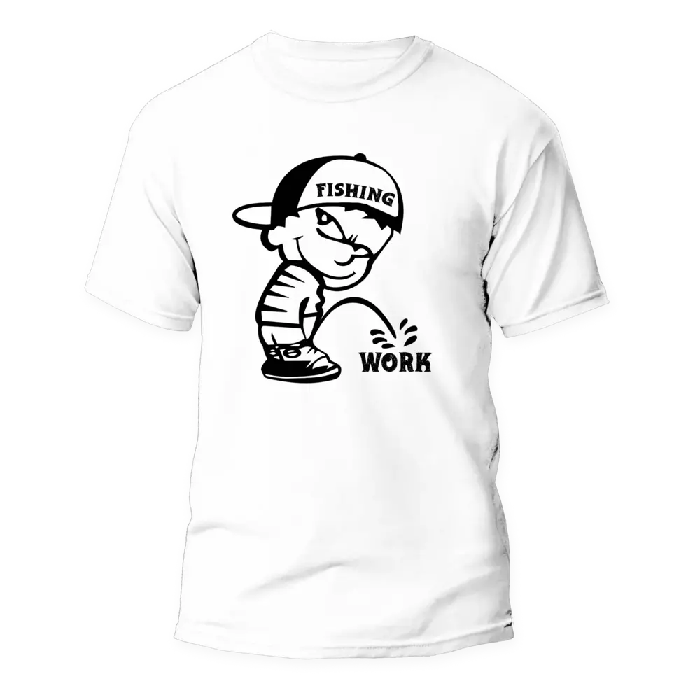 Fishing And Work Man T-Shirt by Outdoorzees