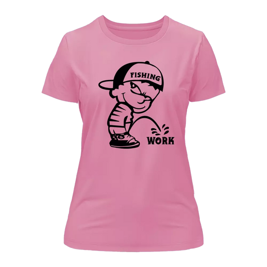 Fishing And Work T-Shirt for Women by Outdoorzees